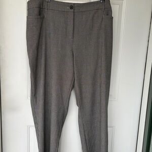 •Talbots• Curvy Fit Black/White Glen Plaid Pants - Size 20W